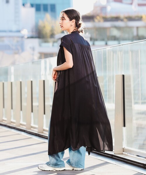 B:MING by BEAMS（ビーミングバイビームス）の「B:MING by BEAMS / バンドカラー シャツ ワンピース（ワンピース・レディース・ブラック系その他4/ブラウン/ブルー系その他2・SMALL/MEDIUM）」の18枚目の写真