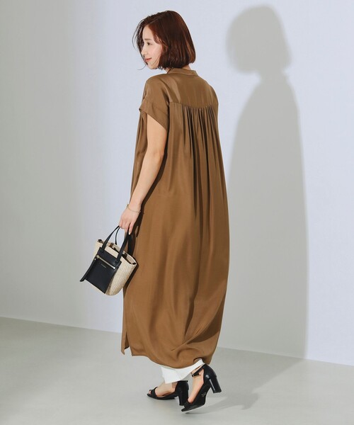 B:MING by BEAMS（ビーミングバイビームス）の「B:MING by BEAMS / バンドカラー シャツ ワンピース（ワンピース・レディース・ブラック系その他4/ブラウン/ブルー系その他2・SMALL/MEDIUM）」の22枚目の写真