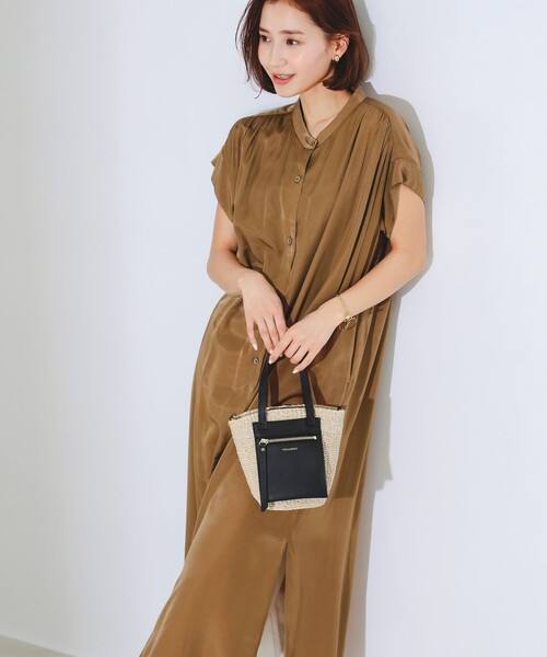B:MING by BEAMS（ビーミングバイビームス）の「B:MING by BEAMS / バンドカラー シャツ ワンピース（ワンピース・レディース・ブラック系その他4/ブラウン/ブルー系その他2・SMALL/MEDIUM）」の13枚目の写真