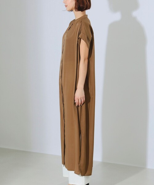 B:MING by BEAMS（ビーミングバイビームス）の「B:MING by BEAMS / バンドカラー シャツ ワンピース（ワンピース・レディース・ブラック系その他4/ブラウン/ブルー系その他2・SMALL/MEDIUM）」の8枚目の写真