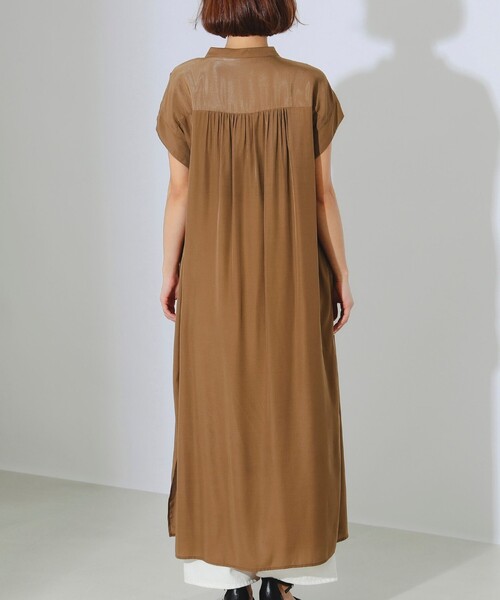 B:MING by BEAMS（ビーミングバイビームス）の「B:MING by BEAMS / バンドカラー シャツ ワンピース（ワンピース・レディース・ブラック系その他4/ブラウン/ブルー系その他2・SMALL/MEDIUM）」の9枚目の写真