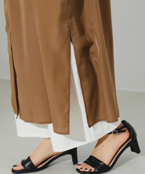 B:MING by BEAMS（ビーミングバイビームス）の「B:MING by BEAMS / バンドカラー シャツ ワンピース（ワンピース・レディース・ブラック系その他4/ブラウン/ブルー系その他2・SMALL/MEDIUM）」の5枚目の写真