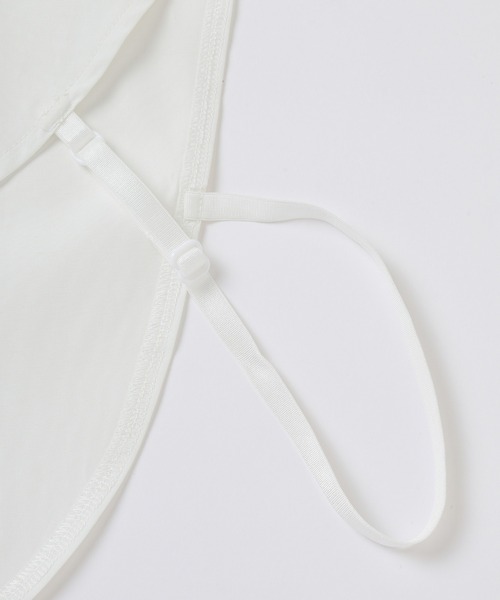 Honeys（ハニーズ）の「付け衿／細リボン付フリル（付け襟・レディース・ホワイト×ブラック・FREE）」の14枚目の写真