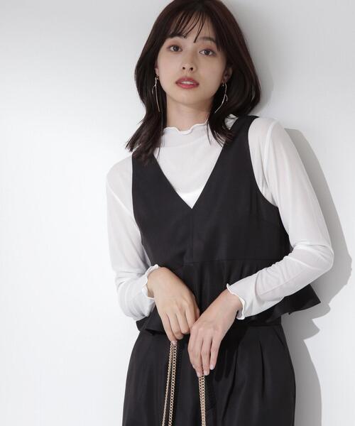 PROPORTION BODY DRESSING（プロポーションボディドレッシング）の「ペプラムワイドパンツセットアップ / 1214140106（ワンピース・レディース・ブラック/ベージュ・MEDIUM/SMALL）」の16枚目の写真