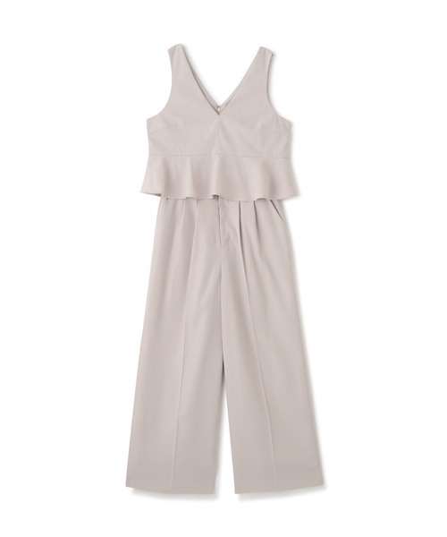 PROPORTION BODY DRESSING（プロポーションボディドレッシング）の「ペプラムワイドパンツセットアップ / 1214140106（ワンピース・レディース・ブラック/ベージュ・MEDIUM/SMALL）」の3枚目の写真