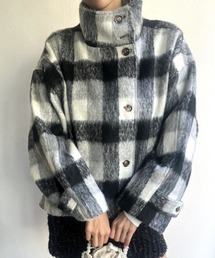 LAC-VERT（ラック・ヴェール）の「スタンドカラーウールビッグコート（ステンカラーコート）」