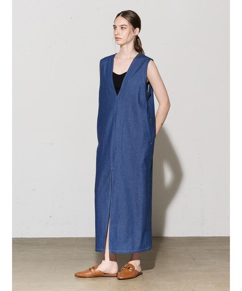 セール】MIDIUMISOLID for Ladies デニムフロントスリット