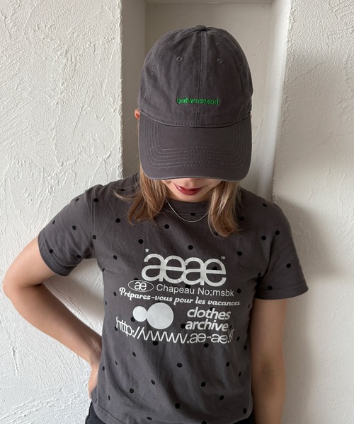 kutir（クティール）の「kutirlune／ロゴ刺繍キャップ②（キャップ・レディース・ブラック/ネイビー/ブラウン/グレー/レッド/グリーン/ライトホワイト/ベージュ・FREE）」の22枚目の写真