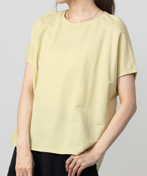 Howdy Marie(ハウディ―マリー)の「Howdy Marie ハウディーマリー 制菌加工 サラリ冷感 バックギャザーデザインTシャツ(Tシャツ/カットソー・レディース・ホワイト/ブラウン/チャコールグレー/イエロー系その他・L/M)」の4枚目の写真