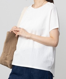 Howdy Marie（ハウディーマリー）の「Howdy Marie ハウディーマリー 制菌加工 サラリ冷感 バックギャザーデザインTシャツ（Tシャツ/カットソー）」