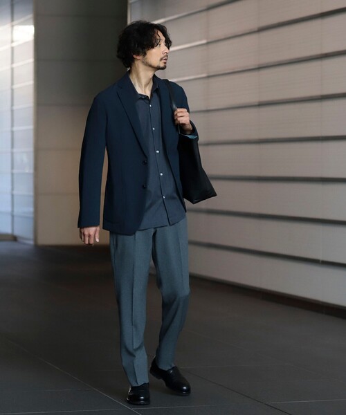 【GREY】NOMAD Reflax(R) ストレッチ 1プリーツ スラックス B:MING by BEAMS（ビーミング by ビームス）NOMAD Reflax(R