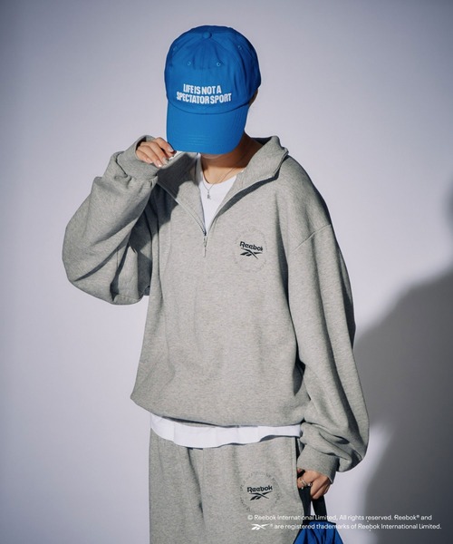 Reebok（リーボック）の「【Reebok別注】3D刺繍キャップ（キャップ・メンズ・シルバー/ブルー・ONE SIZE）」の8枚目の写真