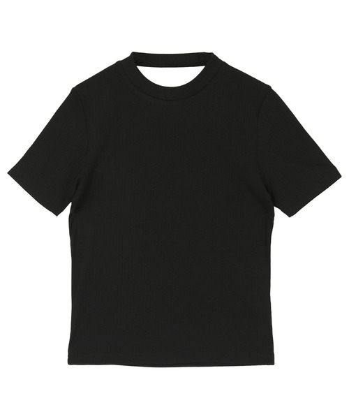 miette(ミエット)の「バックオープンリブトップス(Tシャツ/カットソー・レディース・ブラック/ホワイト・FREE)」の13枚目の写真