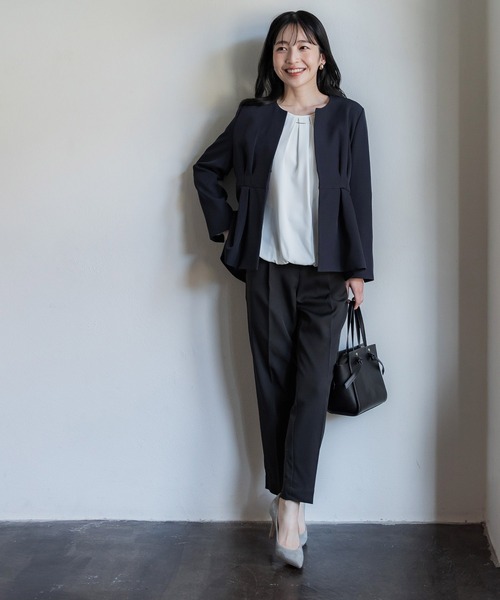 coca（coca）（コカ）の「ネックレス付きブラウス/UVカット/防シワ/イージーケア（シャツ/ブラウス・レディース・ホワイト/グレイッシュベージュ・L/M）」の6枚目の写真