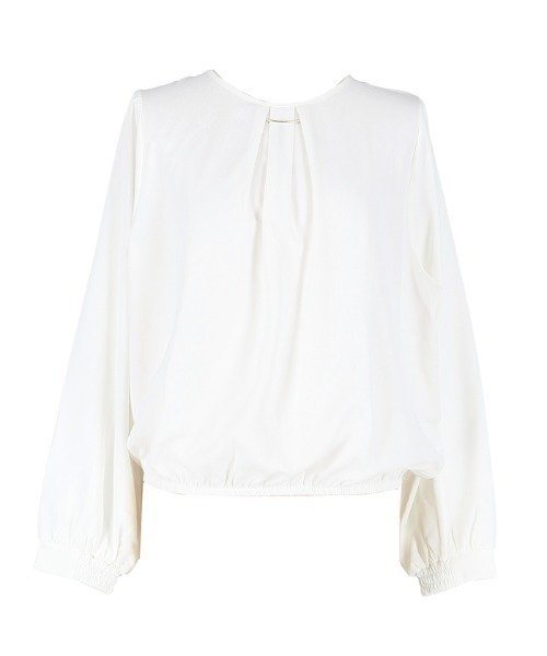 coca（coca）（コカ）の「ネックレス付きブラウス/UVカット/防シワ/イージーケア（シャツ/ブラウス・レディース・ホワイト/グレイッシュベージュ・L/M）」の17枚目の写真