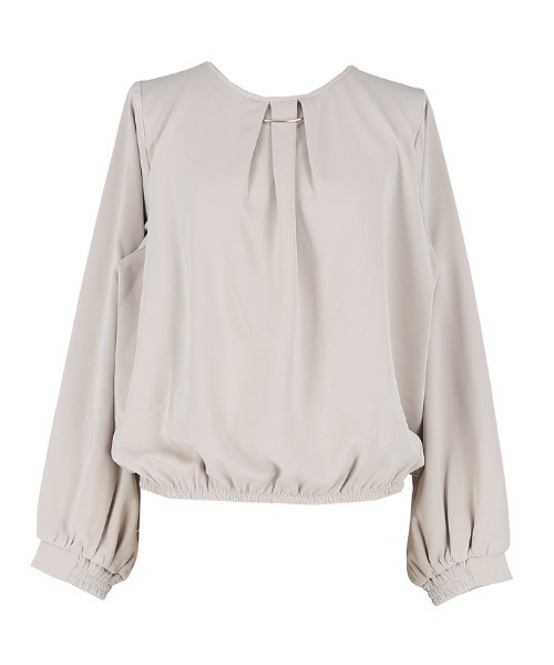 coca（coca）（コカ）の「ネックレス付きブラウス/UVカット/防シワ/イージーケア（シャツ/ブラウス・レディース・ホワイト/グレイッシュベージュ・L/M）」の15枚目の写真