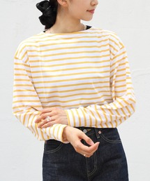 ORCIVAL/オーシバル　40/2 ボートネックロングスリーブプルオーバー　ボーダー　BOATNECK LONGSLEEVE PULLOVER BORDER　OR-C0333 BFJ