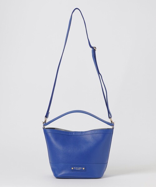BLUE LABEL CRESTBRIDGE（ブルーレーベルクレストブリッジ）の「レザーバケットバッグ（ハンドバッグ・レディース・ライトブルー・FREE）」の3枚目の写真