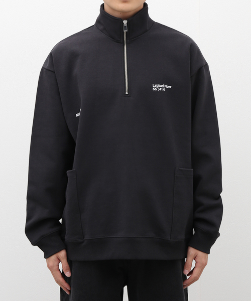 medium sportswear ベルベットハーフジップ ルースイソンブラ/LUZ e SOMBRA ハーフジップトレーニング