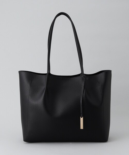 THE SHOP TK （ザ ショップ ティーケー ）の「◆【軽量】シュリンクA4トートバッグ（トートバッグ・レディース・ブラック/グレー・00）」の2枚目の写真