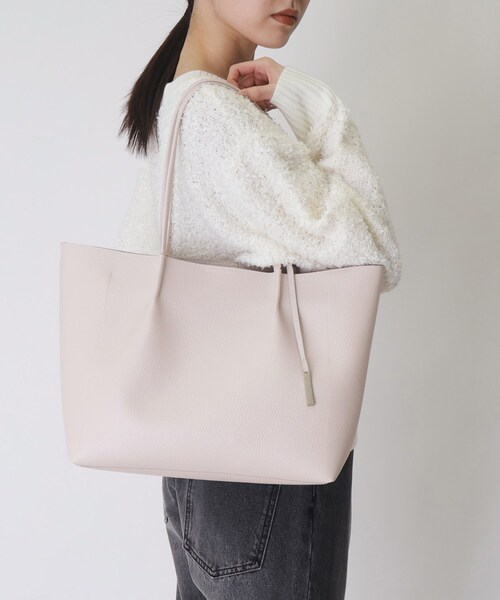 THE SHOP TK （ザ ショップ ティーケー ）の「◆【軽量】シュリンクA4トートバッグ（トートバッグ・レディース・ブラック/グレー・00）」の7枚目の写真