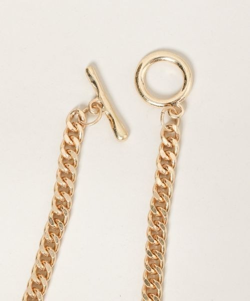 JEANASIS（ジーナシス）の「Thick Chain ネックレス/996724（ネックレス・レディース・シルバー/ゴールド・FREE）」の5枚目の写真