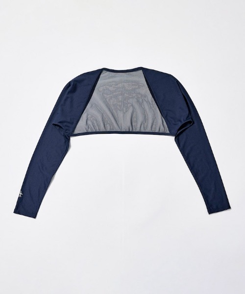 MUNSINGWEAR(マンシングウェア)の「UV ボレロ型アームカバー(アームカバー・レディース・ネイビー/ホワイト/ブラック・F)」の3枚目の写真