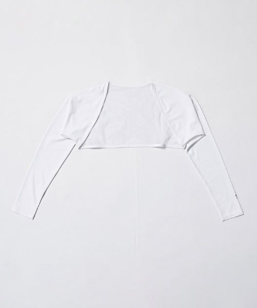 MUNSINGWEAR(マンシングウェア)の「UV ボレロ型アームカバー(アームカバー・レディース・ネイビー/ホワイト/ブラック・F)」の1枚目の写真
