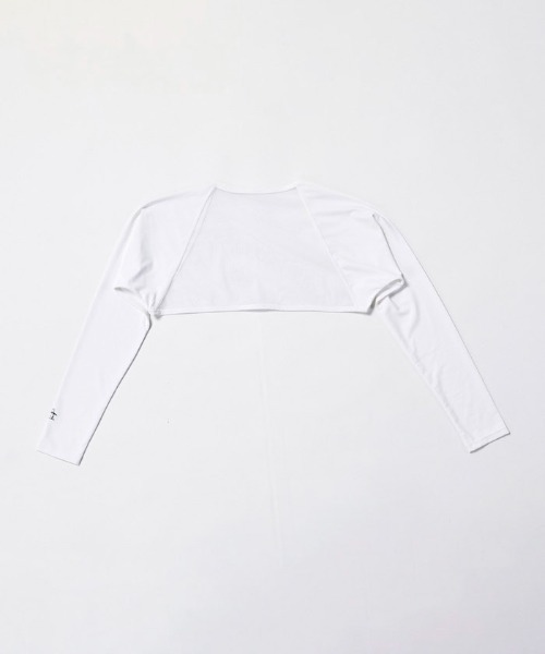 MUNSINGWEAR(マンシングウェア)の「UV ボレロ型アームカバー(アームカバー・レディース・ネイビー/ホワイト/ブラック・F)」の7枚目の写真