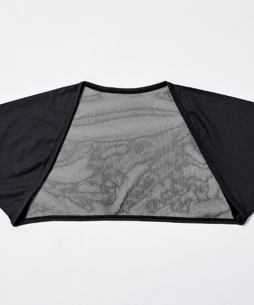 MUNSINGWEAR(マンシングウェア)の「UV ボレロ型アームカバー(アームカバー・レディース・ネイビー/ホワイト/ブラック・F)」の8枚目の写真