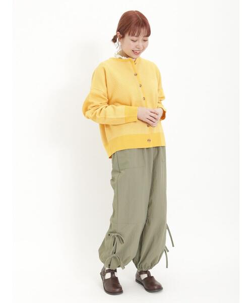 Samansa Mos2（サマンサ モスモス）の「柄編みニットカーディガン