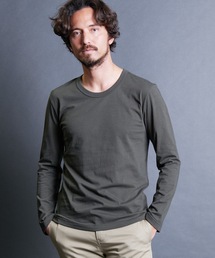 CTN BASIC U/N L/S:コットンベーシック Uネック ロングスリーブ 24SS