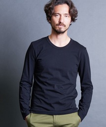 CTN BASIC U/N L/S:コットンベーシック Uネック ロングスリーブ 24SS