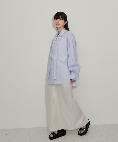 【セール】ルーズシルエット ボウタイ シャツ / ロングシーズン着用可能 / 2WAY /ユニセックス（シャツ/ブラウス）｜ADAM ET ROPE'（アダムエロペ） mdprevattcaulkingandwaterproofing.com