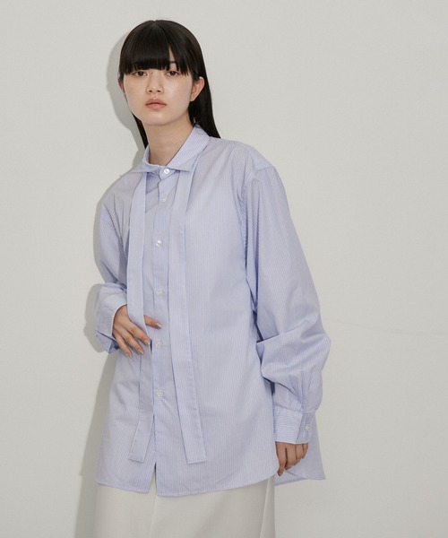 【セール】ルーズシルエット ボウタイ シャツ / ロングシーズン着用可能 / 2WAY /ユニセックス（シャツ/ブラウス）｜ADAM ET ROPE'（アダムエロペ） mdprevattcaulkingandwaterproofing.com