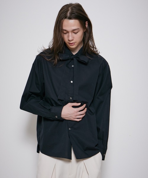 【セール】ルーズシルエット ボウタイ シャツ / ロングシーズン着用可能 / 2WAY /ユニセックス（シャツ/ブラウス）｜ADAM ET ROPE'（アダムエロペ） mdprevattcaulkingandwaterproofing.com