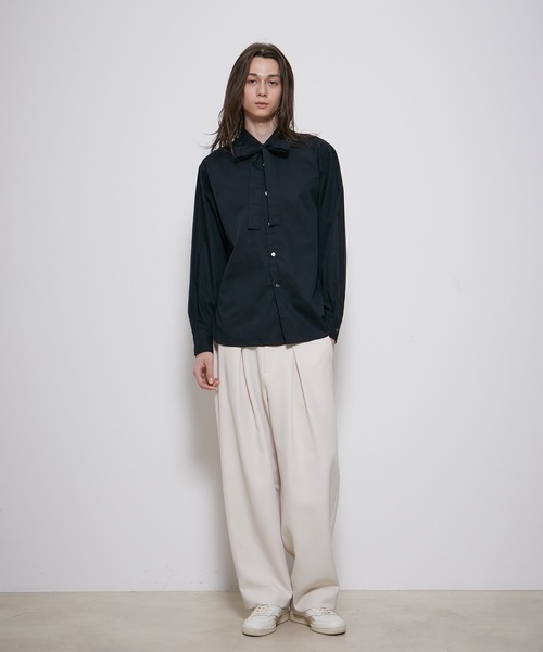 【セール】ルーズシルエット ボウタイ シャツ / ロングシーズン着用可能 / 2WAY /ユニセックス（シャツ/ブラウス）｜ADAM ET ROPE'（アダムエロペ） mdprevattcaulkingandwaterproofing.com