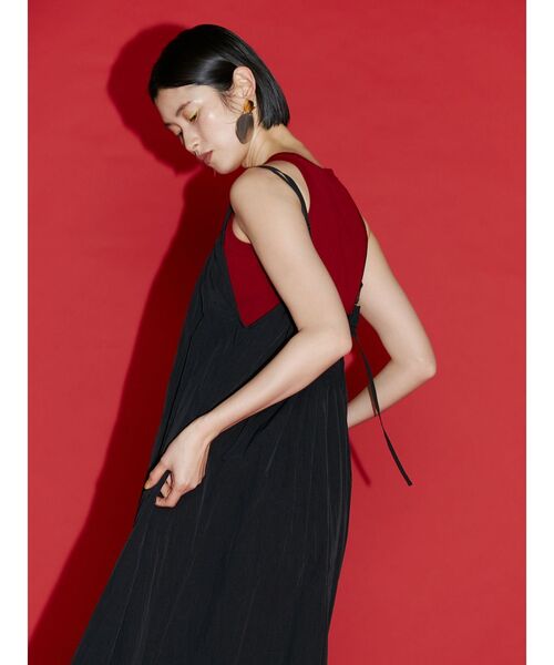 UN3D.(アンスリード)の「BASIC RIB KT TT / ベーシックリブニットタンクトップ(タンクトップ・レディース・ライム/レッド/ホワイト/ブラック/ブルー/グレー・FREE)」の6枚目の写真