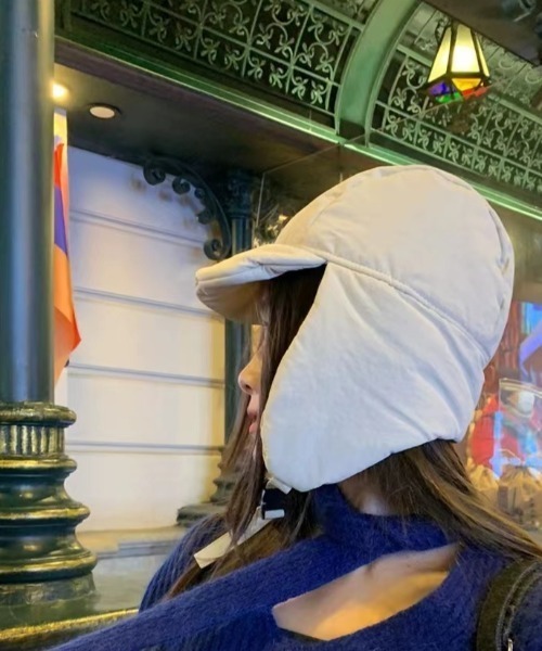 almo（アルモ）の「中綿フライトCAP【YC】（キャップ・レディース・ブラック/アイボリー/カーキ・FREE）」の7枚目の写真