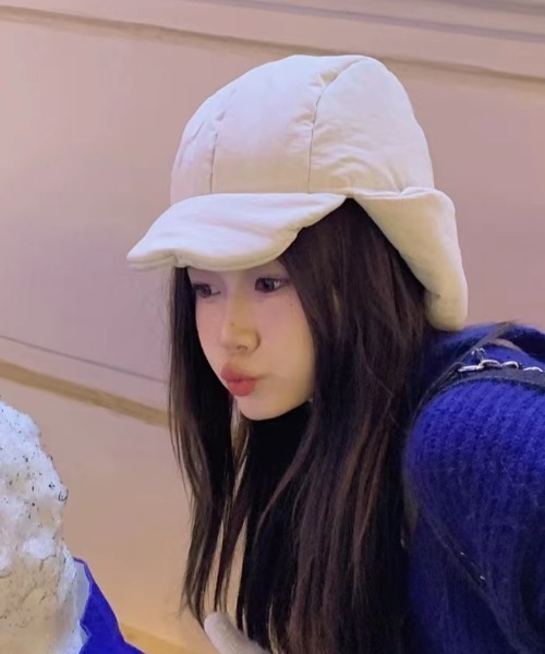 almo（アルモ）の「中綿フライトCAP【YC】（キャップ・レディース・ブラック/アイボリー/カーキ・FREE）」の9枚目の写真