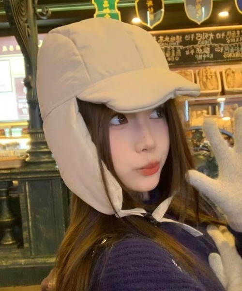 almo（アルモ）の「中綿フライトCAP【YC】（キャップ・レディース・ブラック/アイボリー/カーキ・FREE）」の10枚目の写真