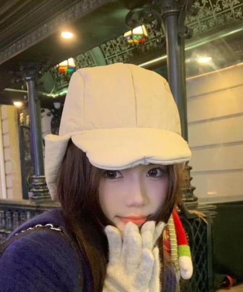 almo（アルモ）の「中綿フライトCAP【YC】（キャップ・レディース・ブラック/アイボリー/カーキ・FREE）」の11枚目の写真