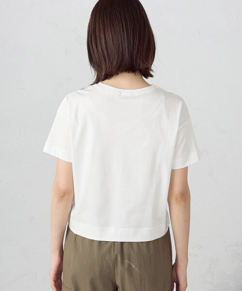 COMME CA ISM(コムサイズム)の「クロップト丈 Tシャツ(Tシャツ/カットソー・レディース・ホワイト/カーキ/ブラック・LARGE/MEDIUM)」の14枚目の写真