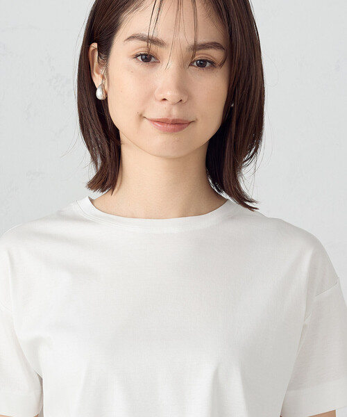 COMME CA ISM(コムサイズム)の「クロップト丈 Tシャツ(Tシャツ/カットソー・レディース・ホワイト/カーキ/ブラック・LARGE/MEDIUM)」の15枚目の写真