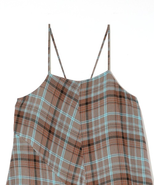 MILKFED.（ミルクフェド）の「PLAID CAMISOLE DRESS（ワンピース・レディース・ブラック/ベージュ/ライトブルー・ONE SIZE）」の7枚目の写真