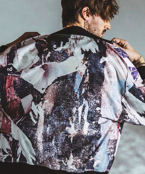 NO ID.(ノーアイディ)の「【NO ID.】Big MA-1 Blouson / ビッグ MA-1 ブルゾン(ブルゾン・メンズ・その他22/カーキ/ブラック・ONE SIZE)」の3枚目の写真