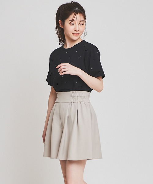 31 Sons de mode（トランテアン　ソン　ドゥ　モード）の「【15th Anniversary】ラインストーンＴシャツ（Tシャツ/カットソー・レディース・オフホワイト/ピンク/ブラック・36）」の8枚目の写真