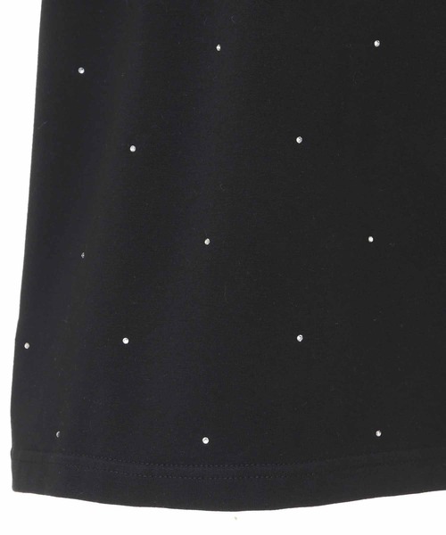 31 Sons de mode（トランテアン　ソン　ドゥ　モード）の「【15th Anniversary】ラインストーンＴシャツ（Tシャツ/カットソー・レディース・オフホワイト/ピンク/ブラック・36）」の9枚目の写真