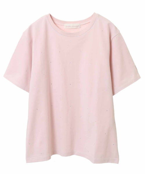 31 Sons de mode（トランテアン　ソン　ドゥ　モード）の「【15th Anniversary】ラインストーンＴシャツ（Tシャツ/カットソー・レディース・オフホワイト/ピンク/ブラック・36）」の17枚目の写真