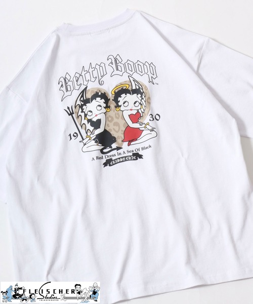 BETTY BOOP（ベティ・ブープ）の「別注 BETTY BOOP（ベティー ブープ）キャラクタープリントTシャツ メンズ レディース ユニセックス（Tシャツ/カットソー・メンズ・ホワイト/ホワイト系その他/ブラック系その他/ブラック/ブラック系その他3/ブラック系その他4/ホワイト系その他4/ブラック系その他2/ホワイト系その他2/ホワイト系その他3/ブラック系その他6/ブラック系その他7/ブラック系/ホワイト系その他5/ホワイト系その他6/ホワイト系その他7/ホワイト系/ブラック系その他5・M/L/LL）」の6枚目の写真